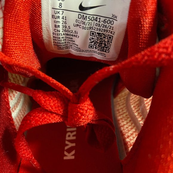 Nike Kyrie Low 4 TB Promo Basketball Shoes Red DM5041-600 Mens Size 8 NEW main image 4